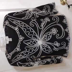 3D Floral Stitched Top